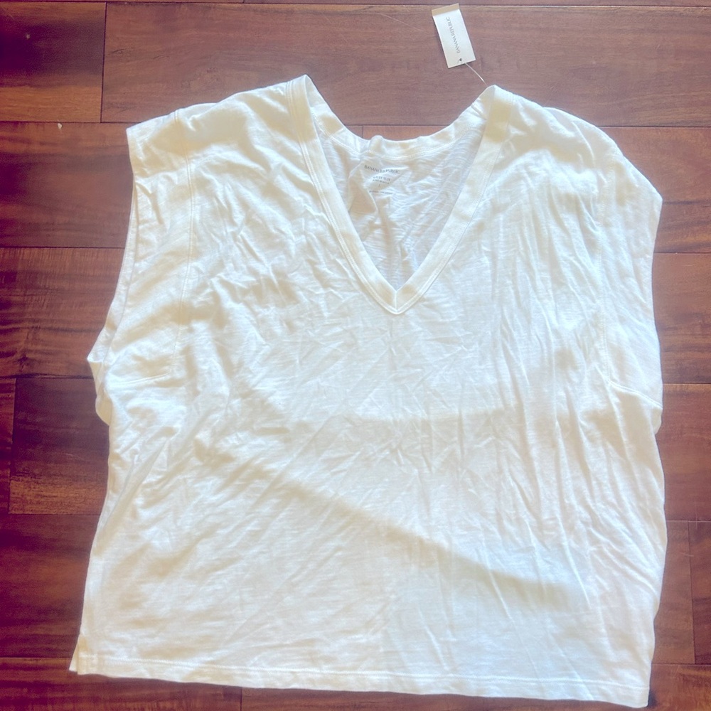 NWT BANANA REPUBLIC COZY SLUB TOP LARGE